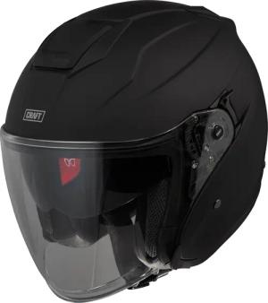 Craft Fiberglas Jethelm Comfort SV mattschwarz XS