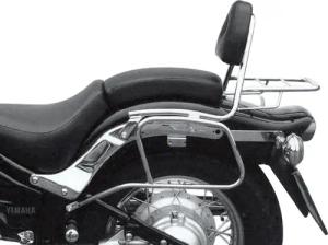 Hepco & Becker Sissybar mit Gepäckträger chrom für Yamaha XVS 650 Drag Star