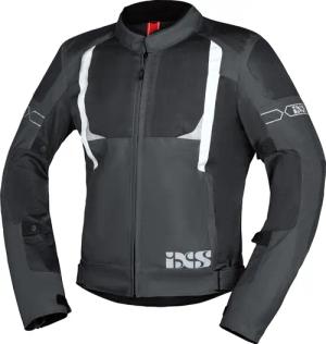 IXS Trigonis-Air Sportstourer Textiljacke dunkelgrau/grau/weiß M Herren
