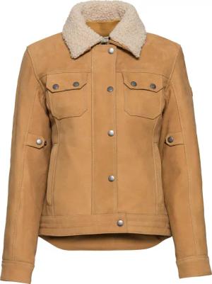 Spirit Motors Brave Ebony Damen Lederjacke beige XL Damen