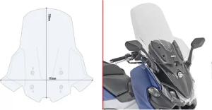 Givi Verkleidungsscheibe D7060STG klar für Sym Maxsym TL 500 20-