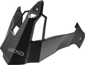 Nexo Schirm MX-Line Fiberglas Endurohelm mattschwarz