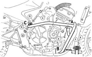 Hepco & Becker Sturzbügel schwarz für Honda CBF 600 /S 2004-2007