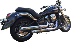 Miller Exhaust Auspuff slip-on Paar Tapered poliert/poliert für Kawasaki VN