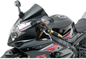 MRA Verkleidungsscheibe Racing R schwarz für GSX-R 1000 B6 05-06