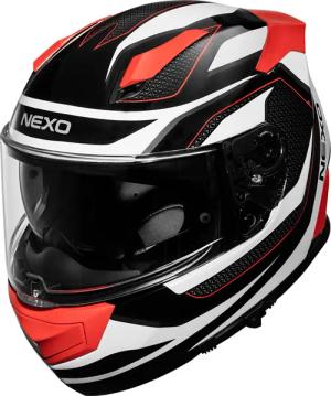 Nexo Integralhelm Fiberglas Sport III Rot Dekor XXL
