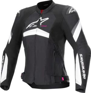 Alpinestars Stella T-GP Plus R V4 Damen Textiljacke schwarz/weiß M Damen