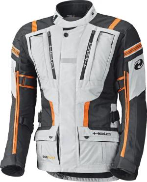 Held Hakuna II Adventurejacke grau/orange XL Herren