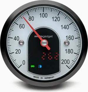 Motogadget Tacho motoscope tiny (49 mm) schwarzer Ring