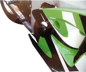 B&G Sturzpads Racing Polyamid schwarz für Kawa ZX-6 R 1998-1999