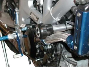 B&G Sturzpads Racing Polyamid schwarz für SV 650 1999-2002