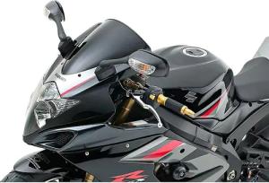 MRA Verkleidungsscheibe Originalform O schwarz für GSX-R 600/750