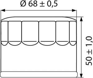 Hi-Q Ölfilter Patrone OF147 für Yamaha/Kymco