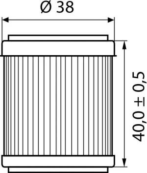 Hi-Q Ölfilter Einsatz OF141 für Gas Gas/TGB/Yamaha