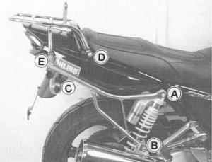 Hepco & Becker Rohrgepäckbrücke TC chrom für Yamaha XJR 1300 2004-2006