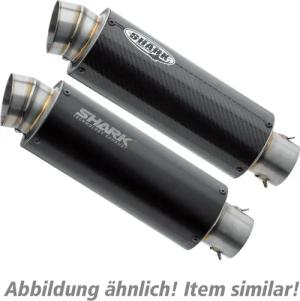 Shark exhaust SRC4 Auspuff schwarz 845055 für Kawasaki Ninja/Z 300