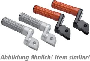 Mizu Fußrastenpaar Flex Race 22mm für Sozius silber/silber 20057