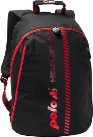 QBag Helmrucksack schwarz/rot 16-22 Liter Stauraum