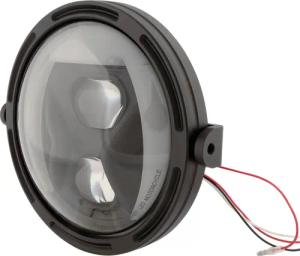 Highsider LED Hauptscheinwerfer Frame-R1 Typ 8 Ø200mm seitlich schwarz