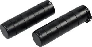 RST Lenkergriffe Rubber-Design Alu f. Harley geschlossen schwarz