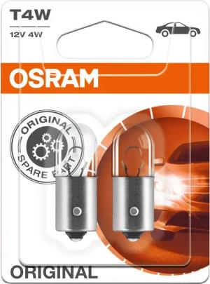 Osram Original Leuchtmittelpaar 12V, 4W Bajonettsockel BA9s