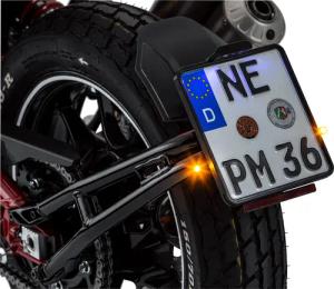 Kellermann LED Metall Blinker Atto® M5 schwarz, klarglas