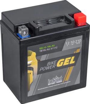 intAct Batterie Bike Power Gel geschlossen B10L-A2 12 Volt, 10Ah