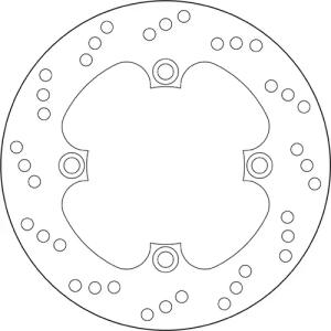 Brembo Bremsscheibe Oro starr 68B40749  220/105/125/5/10,5/4