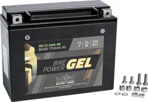 intAct Batterie Bike Power Gel geschlossen TX24HL-BS 12 Volt, 24Ah