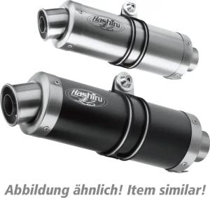 Hashiru Auspuff ST05 rund silber für Kawasaki Z 800 e