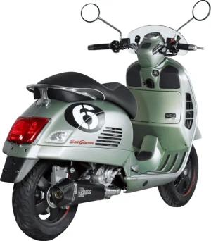 MIVV Delta Race Auspuff P.008.KDRB 1-1 schwarz für Vespa GTS 300