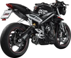 MIVV Delta Race Auspuff T.019.LDRB schwarz für Street Triple 17-