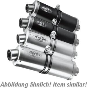 Hashiru Auspuff ST05 oval small schwarz für Kawa ZX-10 R 2004-2005
