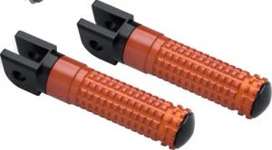 Mizu Fußrastenpaar Race für Fahrer schwarz/orange 10005