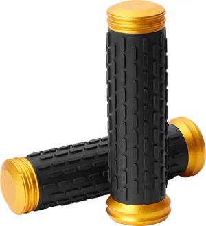 Hashiru Griffgummipaar ST06 mit Aluenden für 22mm schwarz/gold