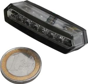 Highsider LED Rücklicht Malibu schwarz, getöntes Glas