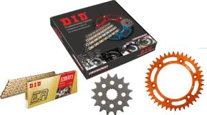 D.I.D. Kettenkit Alu 520ERT2(G&G) Clip 16/40/114 orange für KTM 690