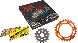 D.I.D. Kettenkit Alu 520VX3(G&B) Niet X 16/40/114 orange für KTM 69