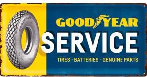 Nostalgic-Art Blechschild 25 x 50 cm "Goodyear-Service"