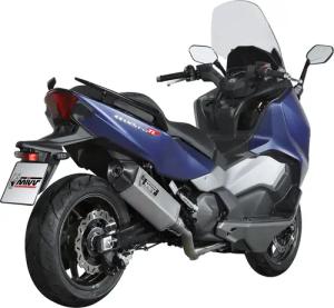MIVV Speed Edge Auspuff SY.002.KRX 2-1 silber für Maxsym 500 TL