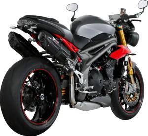 MIVV Suono Auspuff Paar schwarz AT.016.L9 für Speed Triple 16-17