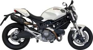 MIVV Suono Auspuff Paar schwarz D.023.K9 für Ducati Monster 696
