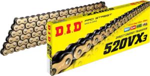 D.I.D. Supersprox Kettenkit Stealth 520VX3(G&B) Clip X 14/50/116 gold für KTM