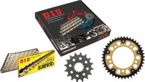 D.I.D. Supersprox Kettenkit Stealth 530VX3(G&B) Niet X 16/42/108 gold für Hond
