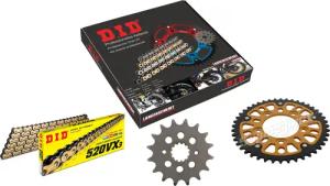 D.I.D. Supersprox Kettenkit Stealth 520VX3(G&B) Niet X 16/39/110 gold für Suzu