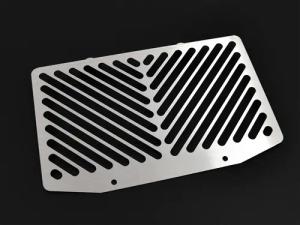 Zieger Kühlerabdeckung Clean silber für Kawasaki ER-6 n/f 2005-2008
