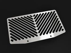 Zieger Kühlerabdeckung Clean silber für Kawasaki ER-6 n/f 2009-2011