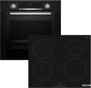 BOSCH Backofen-Set Kindersicherung mit Induktionskochfeld PowerBoost - autark, 60 cm