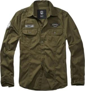 Brandit Outdoorhemd Brandit Herren Langarmhemd Luis Vintage