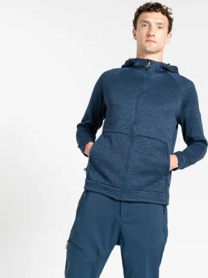 Dare 2B Herren Shielding Fleece mit Kapuze Blau, Größe: M